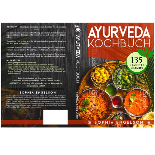 Book-Cover for Ayurveda Cookbook - Cover für Ayurveda Kochbuch Design by JervyDesign