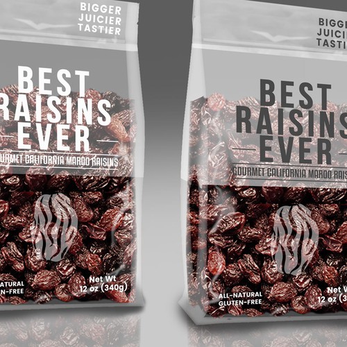 Best Raisins Ever - package design for PREMIUM raisins Design by CobyStar