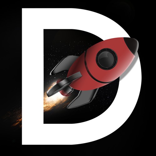 Modernized Rocket Graphics Design Branding Asset Design by nme2009