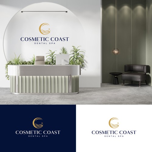 Design old money aesthetic for boutique cosmetic dental office located on the coast on NC Design by Ely!