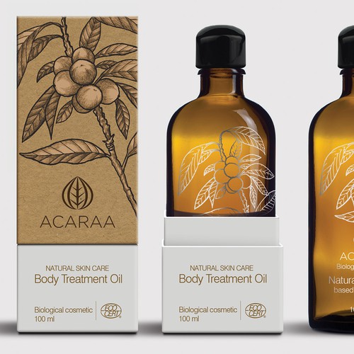 Creative Packaging Design for Natural Cosmetic Line Design by sapienpack