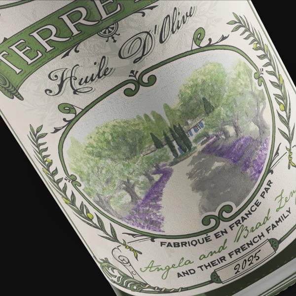 Terre Baz Olive Oil Label