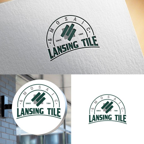 Lansing Tile & Mosaic Logo Update/Refresh for 40th Anniversary Year Design by sunshine_design