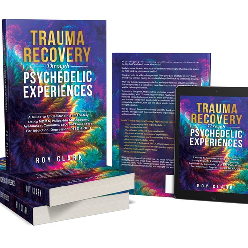 Book Cover Design for Psychedelic Experiences & Trauma Healing Book Design by libzyyy