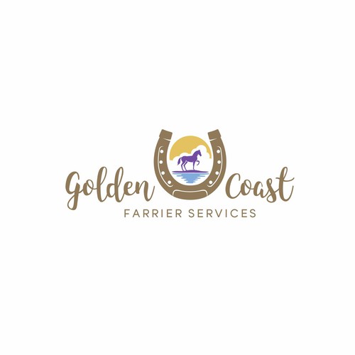 Golden Coast Farrier Services Design by tasa