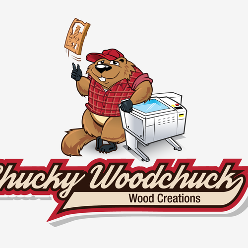 Logo for Chucky Woodchuck Wood Creations Logo design contest