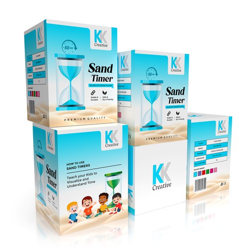 Product packaging for Sand-Timer Design by Shreya007⭐
