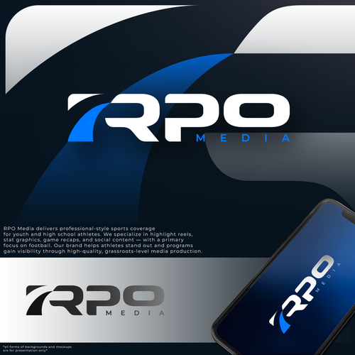 Design a Bold Sports Media Logo for RPO Media – The ESPN for High School Athletes (Think Overtime x Design by wSn™