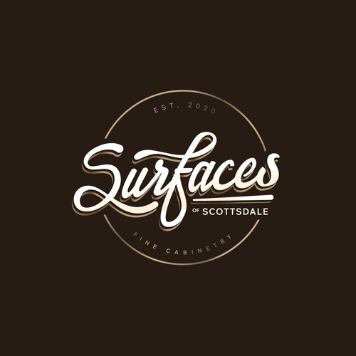 "Help Us Build a Brand as Beautiful as Our Cabinets" winning Web page design