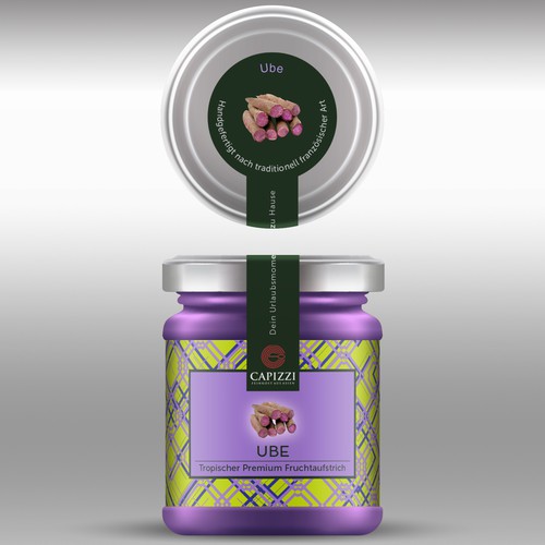 Label for exclusive fruit spreads made of tropical fruit Design by sarapaheylo