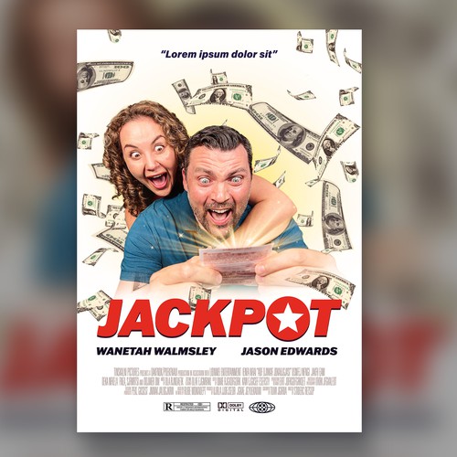 JACKPOT! The Comedy Short Film Poster Design Challenge" Design by P I X 3 L