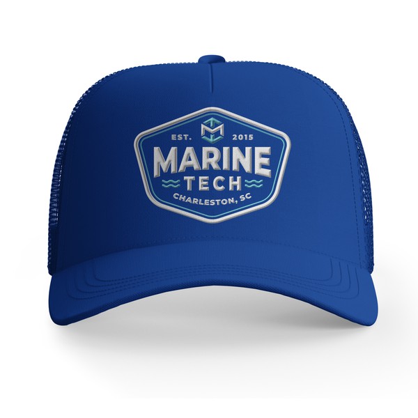 Trucker hat design for Marine Tech