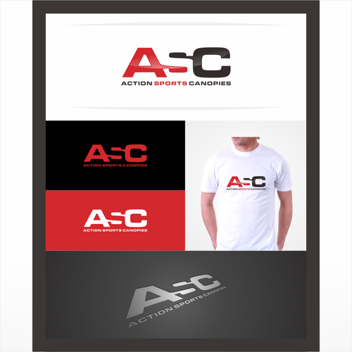 Create the next logo for ASC Action Sports Canopies. We want the main