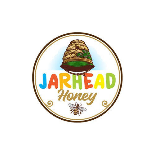 Exciting and Fun Honey Logo with ties to the Marine Corps Design von deb•o•nair