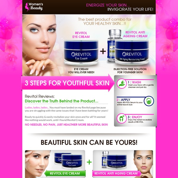 Landing Page - Beauty Product