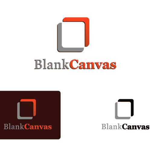 Logo design for blank canvas a creative brand experience and