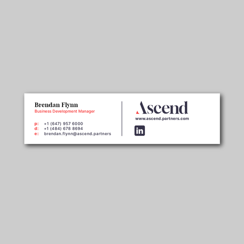 Design di Ascend Partners New Branded Email Signature di Armand Par