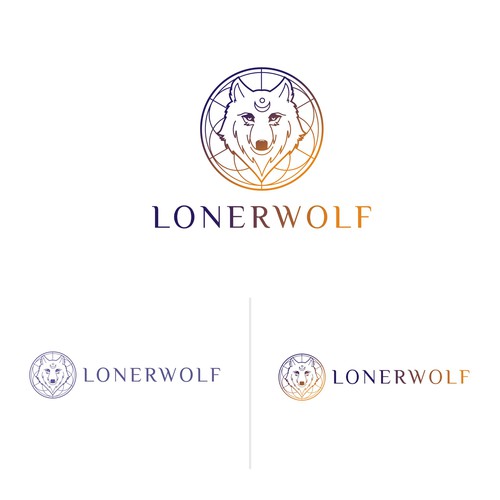 Wolf Sun/Moon Logo For Spiritual Website Design by MagesticD