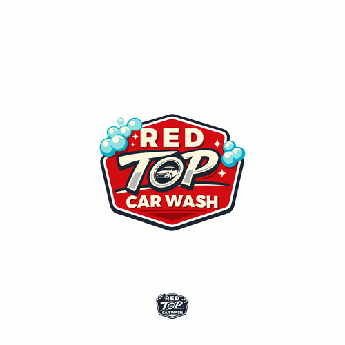 "RED TOP CAR WASH!  Get Washed!" winning Car, truck or van wrap