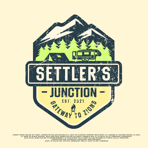 Logo Design for Settler's Junction RV Resort Design by POZIL