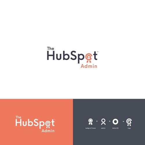 Bold logo that unites and champions the HubSpot Admin Design by QuickCrea™