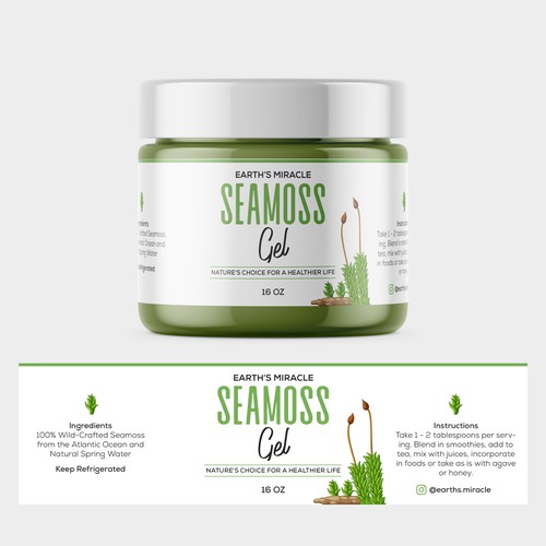 Design a Label for our Sea Moss Gel Product Design réalisé par sam2305