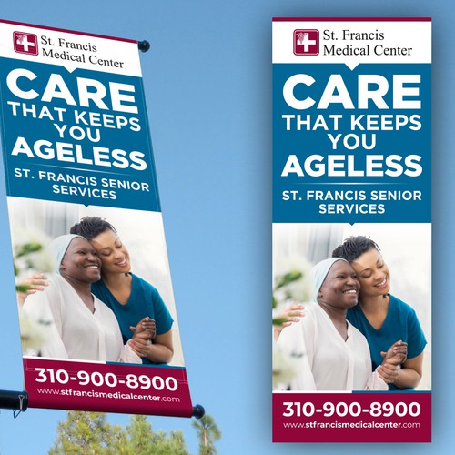 Design a banner that attracts older adults & families to use our specialized senior care & services-ontwerp door icon89GraPhicDeSign