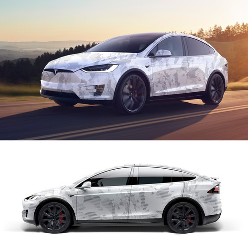 Tesla Model X Design por Stas Aer