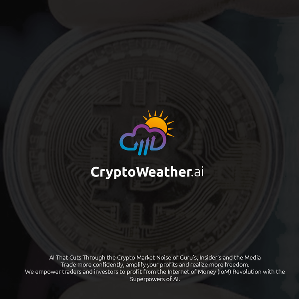 Design by Lagoas titled "CryptoWeather Logo"