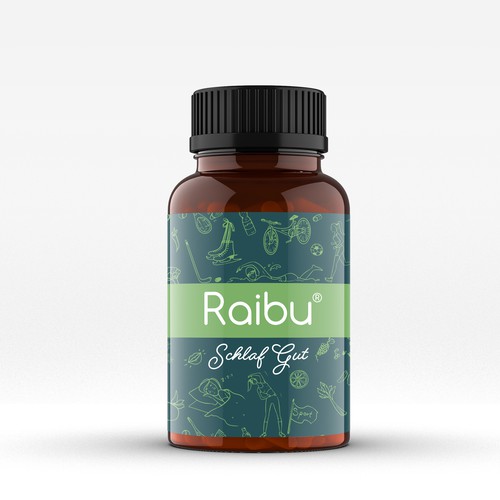 Create a Premium Supplement Jar Label for Natural Supplement Brand! Design by laudes