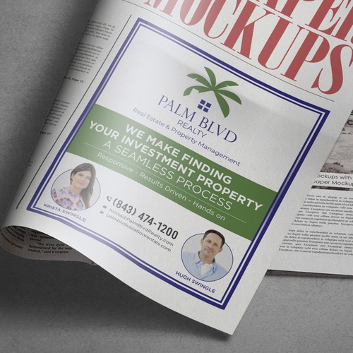 Newspaper Ad Design von Sketch Media™