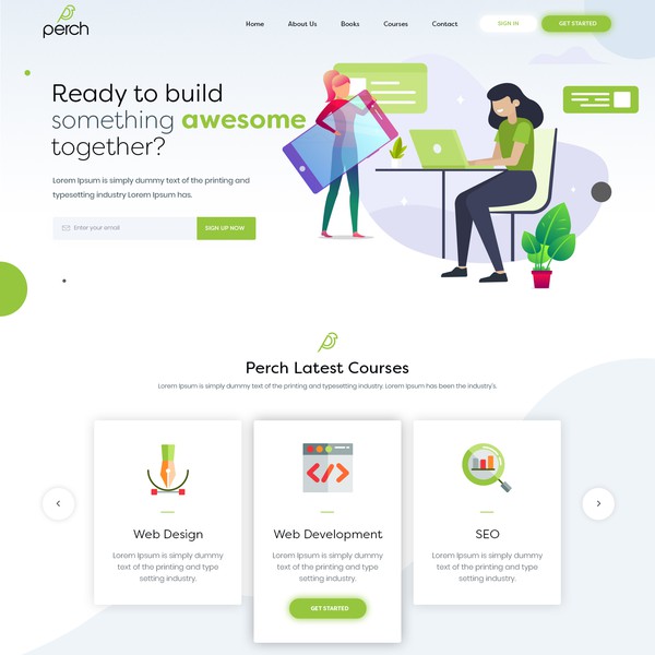 Teaser/presales page for info product/educational