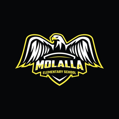 Molalla Elementary School Eagle Logo Design by Milos Jevtovic
