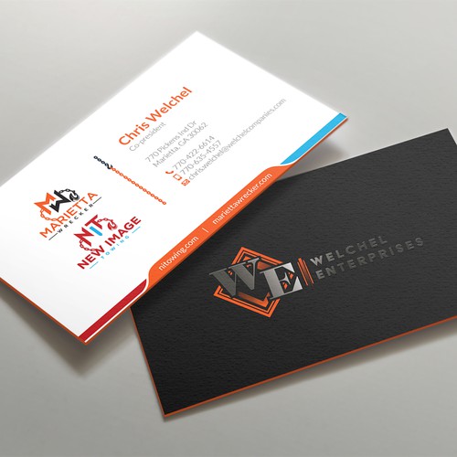 Powerful business card for large towing enterprise Design by kaylee CK