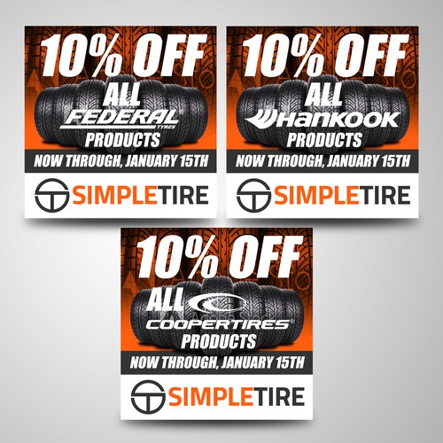 Simple Tire Promototion Banner ad contest