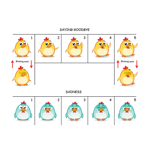 Chicken Emoji Stickers Design by giorgia.isacchi