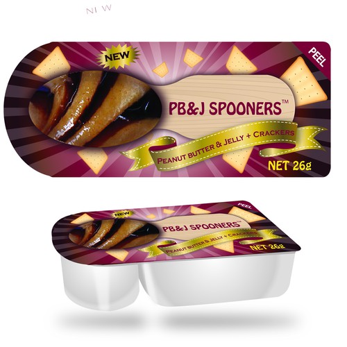 Product Packaging for PB&J SPOONERS™ Design by YiNing