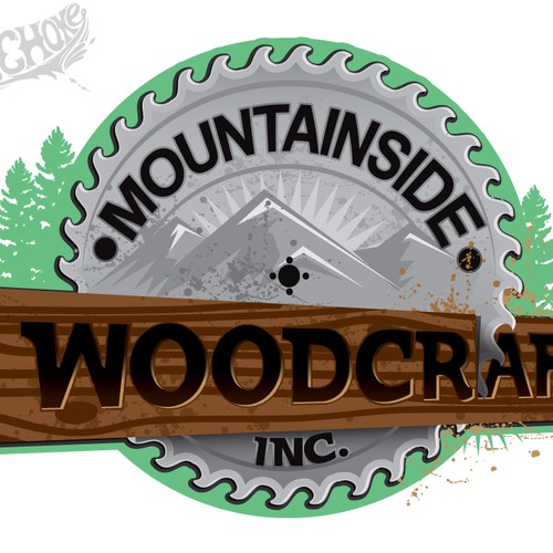 Design di Create the next logo for MOUNTAINSIDE WOODCRAFT, INC di RA_Graphics