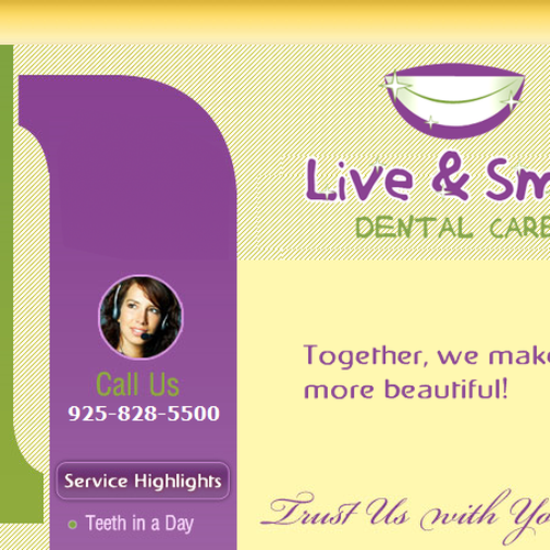 Help Live & Smile Dental Care with a new logo Design réalisé par pictureperfect