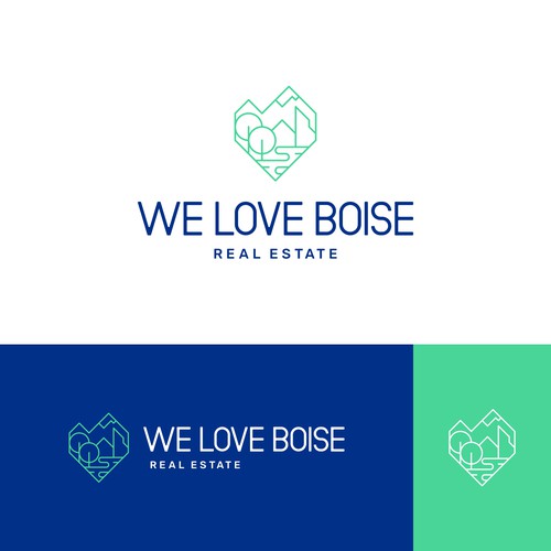 Logo creation capturing quality of life and moving to Boise, ID w/outdoors and downtown components Design by Ounove