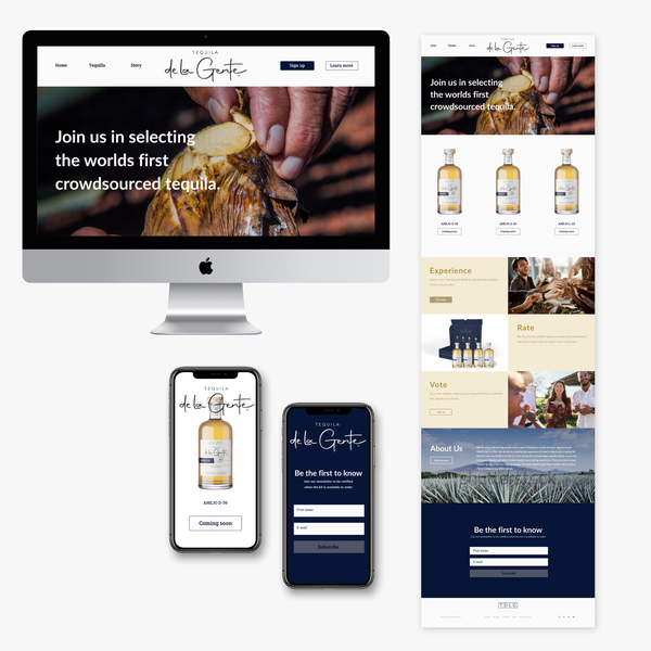 Design by Varvara Tsotsova titled "Landing web design"