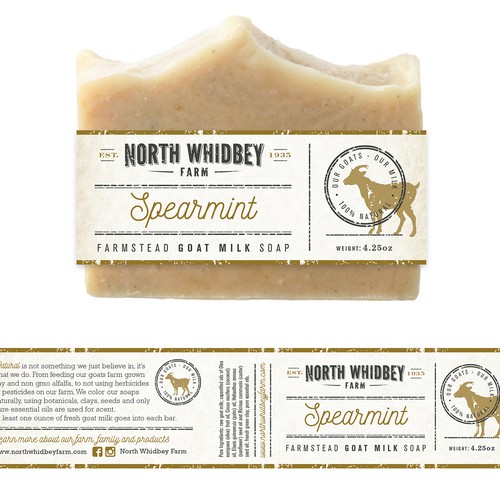 Create a striking soap label for our natural soap company with more work in the future Réalisé par Mj.vass