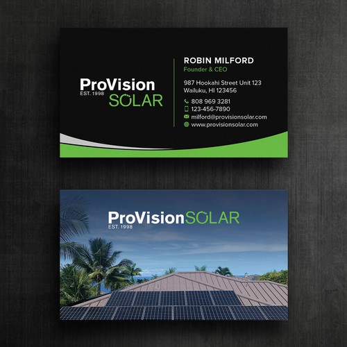 Design Solar Business Cards di Felix SH