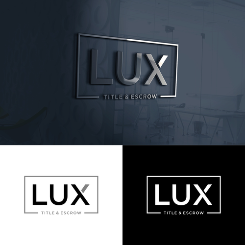 Designs Sleek and sophisticated name and logo for real estate title company Logo design contest
