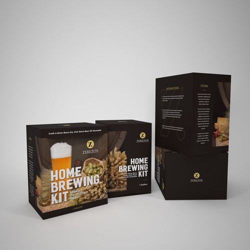 beer making kit packaging design Design by zarifa86