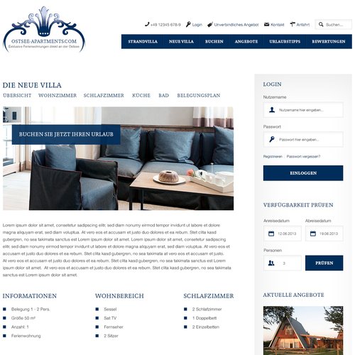 Web page design contest entry by projekt38