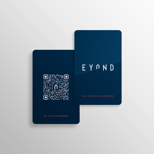 Visitenkarte mit QR Code Design by Jinjala