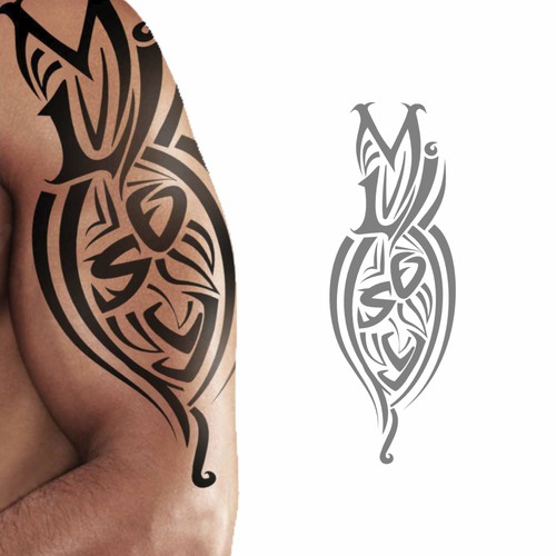 Hidden Name Tatoo Design by bxp