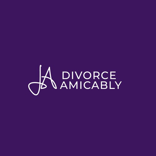 Logo for a new, healthy way for reasonable people to divorce Design by Ideaplane Studio