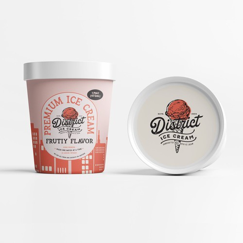 'Cool' NEW Ice Cream Pint design Design by J U L I A